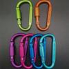 Multi Colors Safety Buckle with Lock D-shape Carabiner Camping Hiking Hook  Outdoor Tool