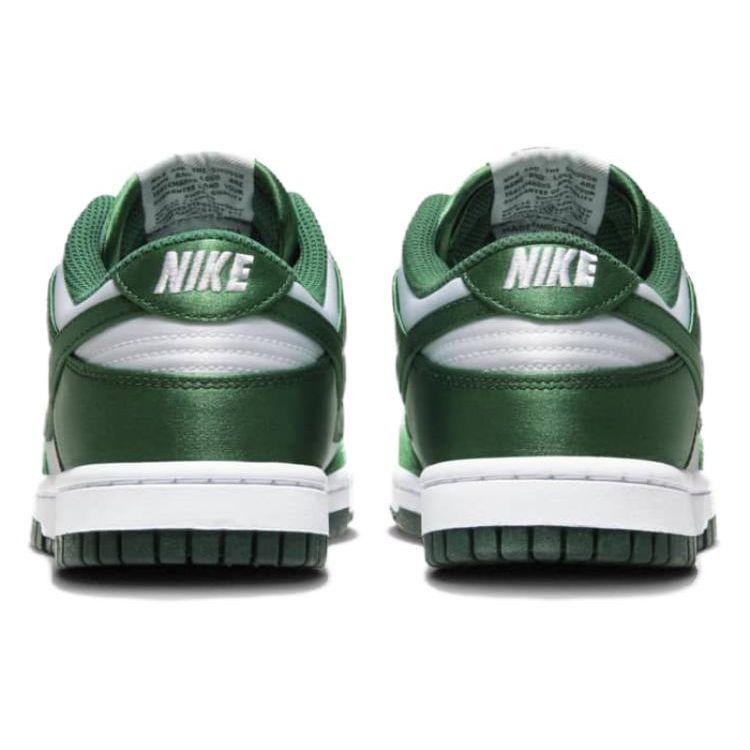 Nike Dunk Low Satin Green Женские кроссовки White Team-Green DX5931-100