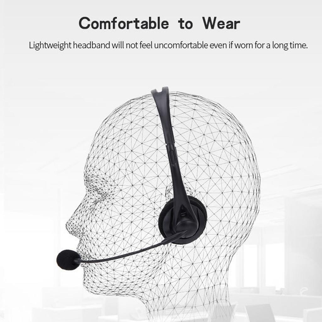 SY490MV Проводная гарнитура для колл-центра Проводное управление USB + порт 3,5 мм с микрофоном Телефонный оператор