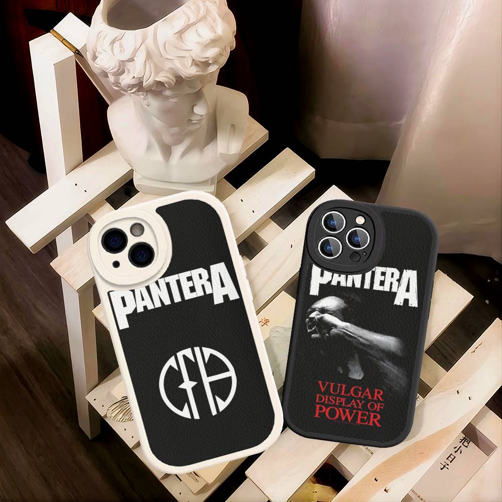 Dark Heavy Metal Rock P-PanteraS Band Phone Case For IPhone 11 12 13 14 15 16 Pro Max Plus Leather Cover