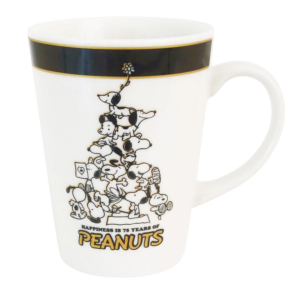 Кружка Kanesho Snoopy 75-й юбилей Peanuts Керамика Сделано в Японии Безопасна для микроволновой печи