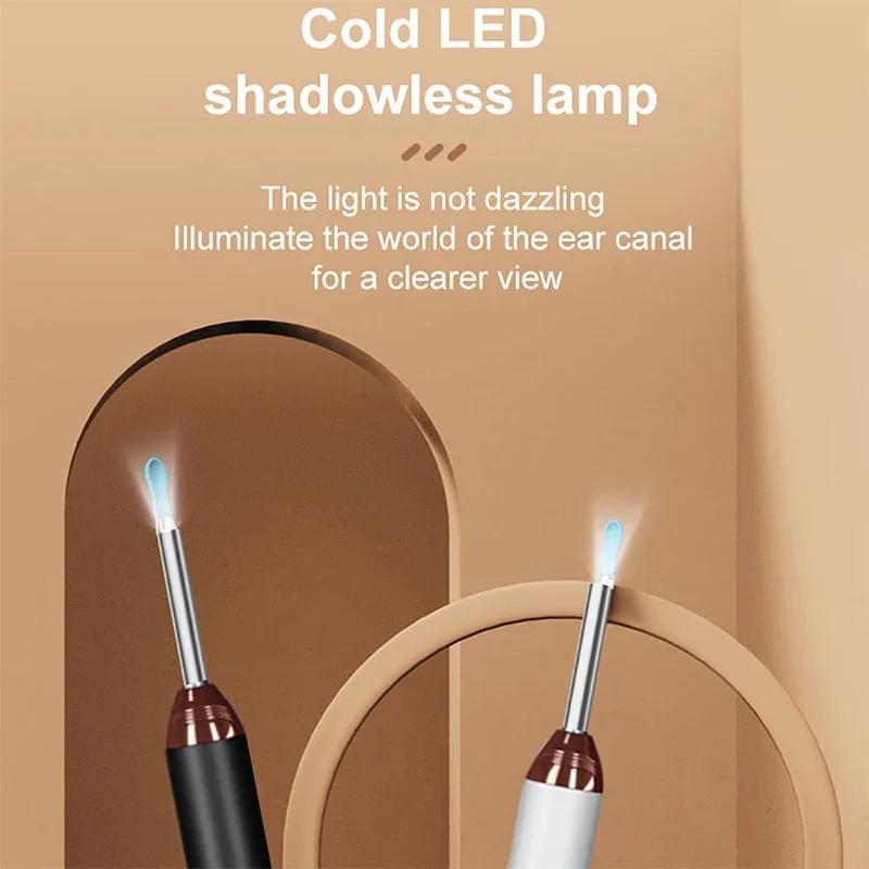 Tinsol Smart Visual Ear Cleaner 1296P Ушные палочки Отоскоп USB C Зарядка Эндоскоп Инструмент для удаления ушной серы Камера для чистки ушей Здравоохранение