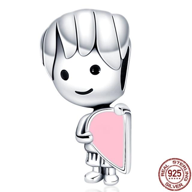 Charm Plata De Ley 925 Suitable Bracelet 925 Sterling Silver Kitten Galaxy Series Beaded Women's Diy Jewelry