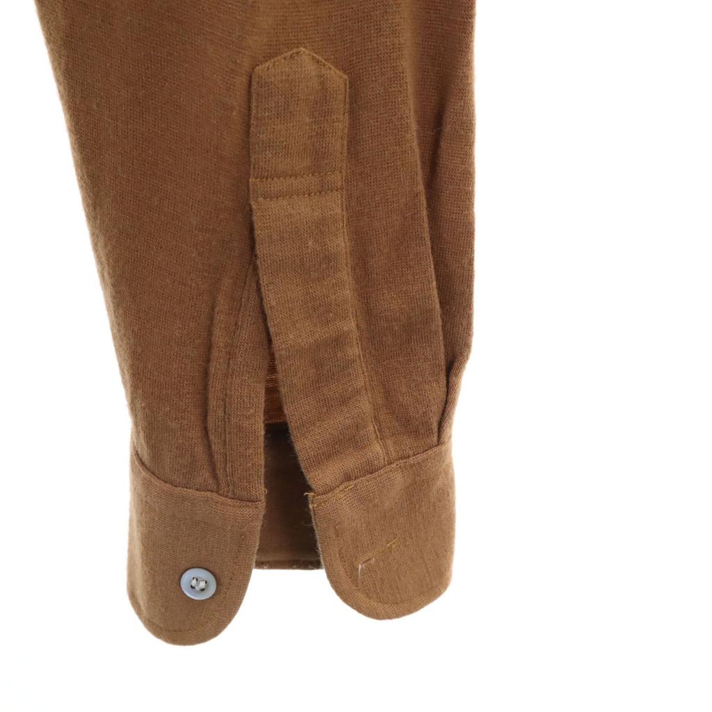 Yves Saint Laurent 90-е Старая рубашка с длинным рукавом из смесовой шерсти M Верблюжья Мужская Б/У