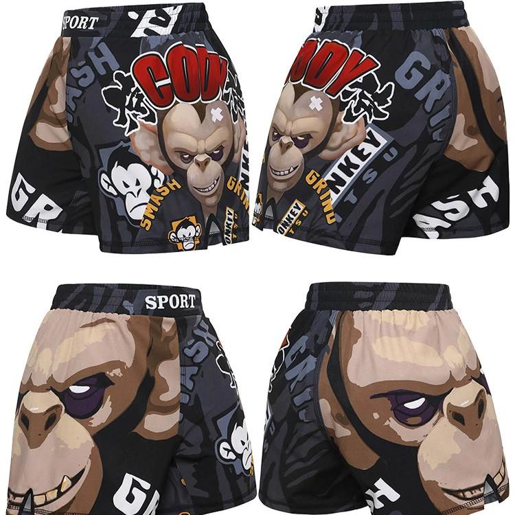 ММА детские боксерские шорты для подростков, быстросохнущие шорты для кикбоксинга, штаны для борьбы, трусы для борьбы с тигром, тайским боксом, кикбоксингом Bjj