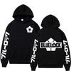 Japanese Anime Blue Lock Hoodie Football Logo Graphic Print Hooded Sweatshirt Men Women Fashion Manga Hoody Harajuku Streetwear