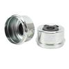 2.44in OD Trailer Axle Dust Cap with Rubber Plugs Trailer Bearing Grease Caps for Boat Trailer Wheel Hub 5,200‑6,000 Lb