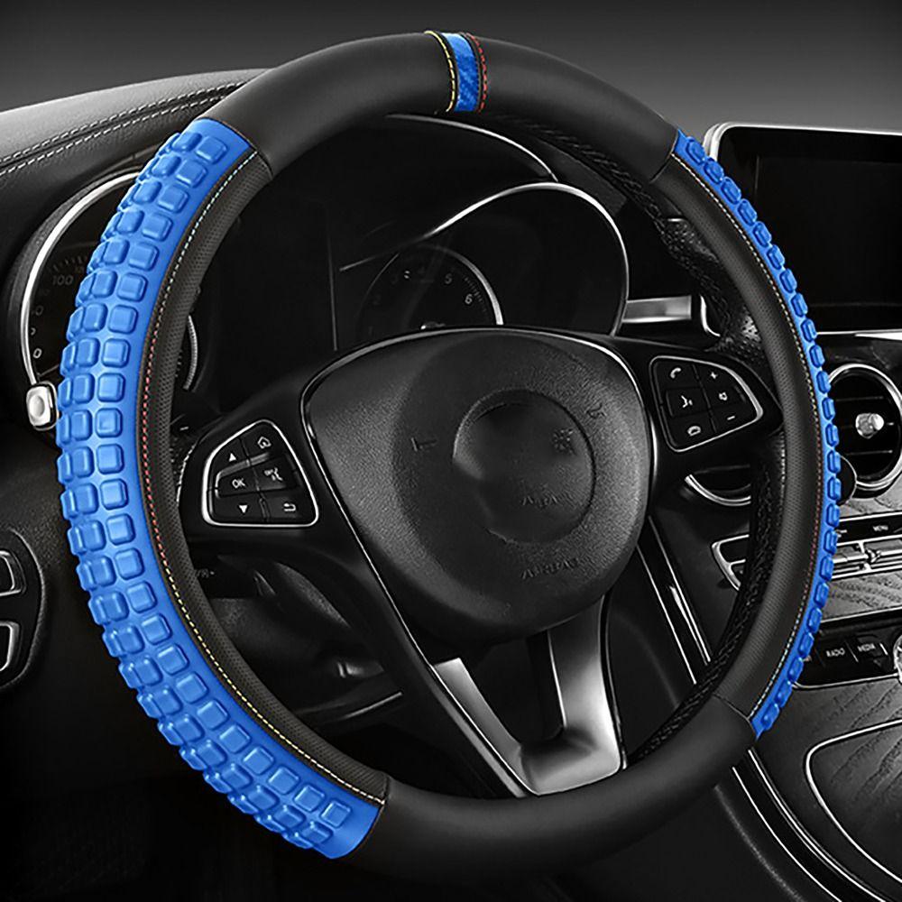 Нескользящий чехол на руль, круглый, в форме буквы D, автомобильные чехлы на колеса, чехол для перчаток, салон автомобиля