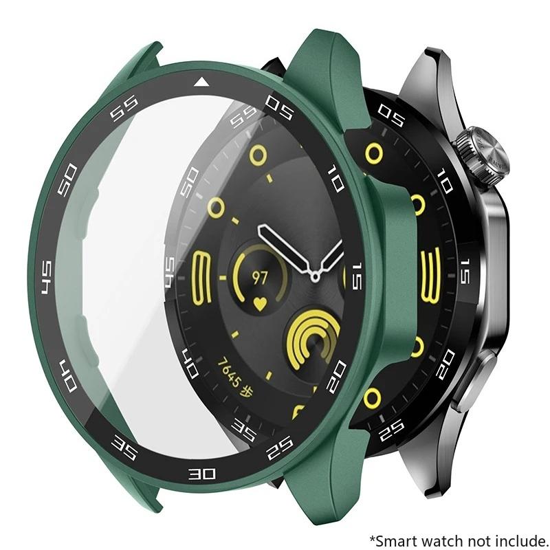 Закаленное Стекло+Чехол Для Huawei Watch GT4 46мм 41мм Полное Покрытие Бампер Защитная Пленка На Экран Чехол Для Huawei Watch GT4 Аксессуары