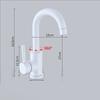 Bathroom Basin Faucets Black Sink Faucets Hot Cold Water Mixer Crane White Deck Mounted 360° Rotating Universal Water Taps