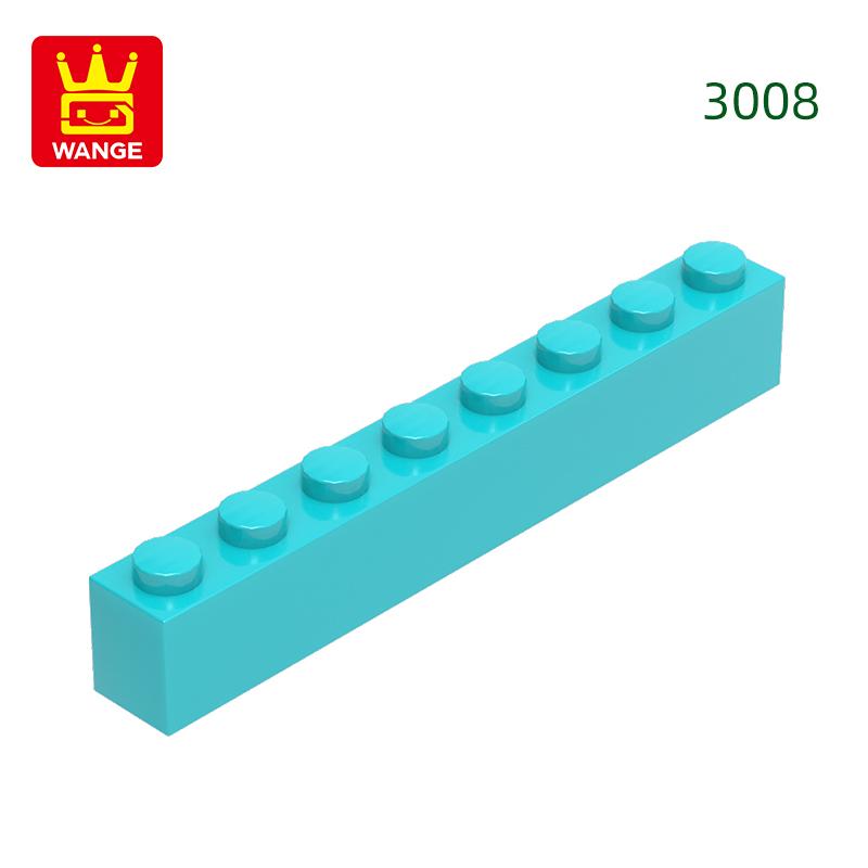 Нетоксичный 33 шт./лот 3008 1x8 Строительный блок с высоким отверстием Moc Базовые классические детали Кирпичные аксессуары Совместимы с DIY Детские игрушки Подарочная коробка