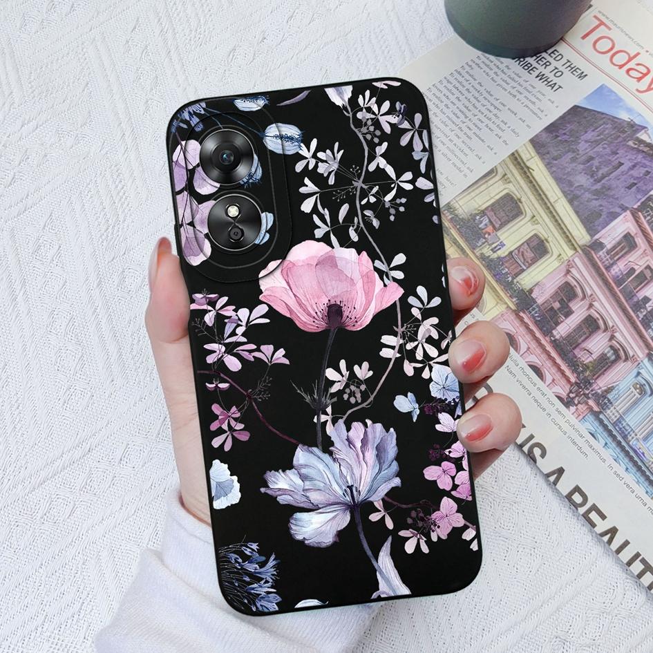 Чехол для телефона OPPO A9 2020 A15 A15S A17 A58 A1Pro 5G, модный чехол с цветком авокадо, защита камеры, жидкий силиконовый мягкий чехол для OPPO A33 Fundas Coque
