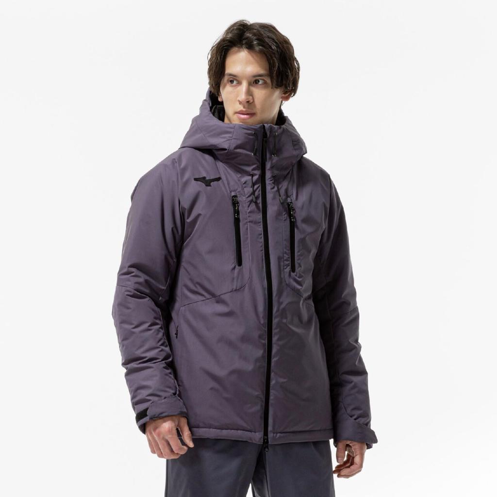 Mizuno Techfil Breath Thermocoat Training Odyssey Gray Wear, Heat-Generating Material, Water-Repellent, 32MEC552,