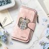 Fashion PU Leather Long Wallet Motivational Warrior Pattern Multi Card Holder Purse