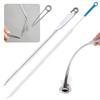 Haojiaho New Pipe Cleaning Brush Set of 2, 45cm X 71cm, Flexible Pipe Dredge Long Brush for Drain Cleaning, Removing Debris and Hair, Bathroom, Toilet