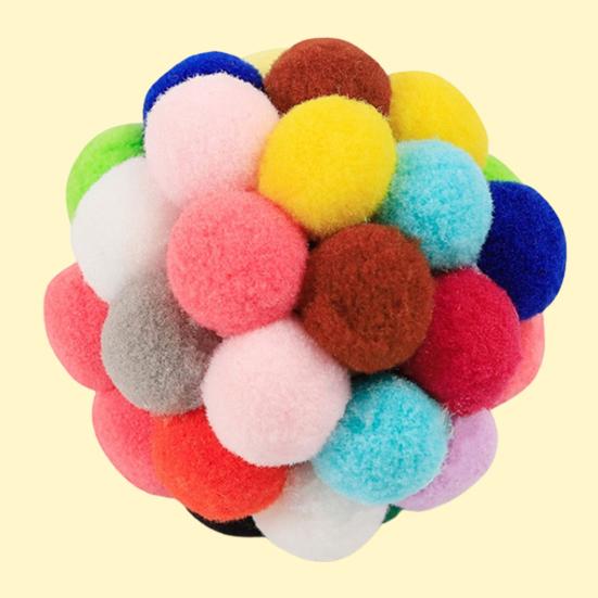 Привлекательный мяч для кошек, игрушка, идеальные подарки, колокольчик из полиэстера, портативный плюшевый мяч для домашних животных