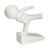 jijijing Burr-free Doorstop, 3D Printed Stable Door Stop, One-Piece Molding Stopper, Kicking Man Design Doorstop Protects Walls Furniture