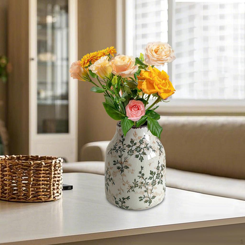 Керамическая китайская цветочная ваза фермерская декоративная