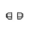 Carbon Fiber Black Steering Wheel Decor Cover Trims For Toyota Prado LC250 2024+