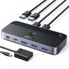 Переключатель 2-в-4 для 2 компьютеров USB 3.0 2x USBA кабель черный