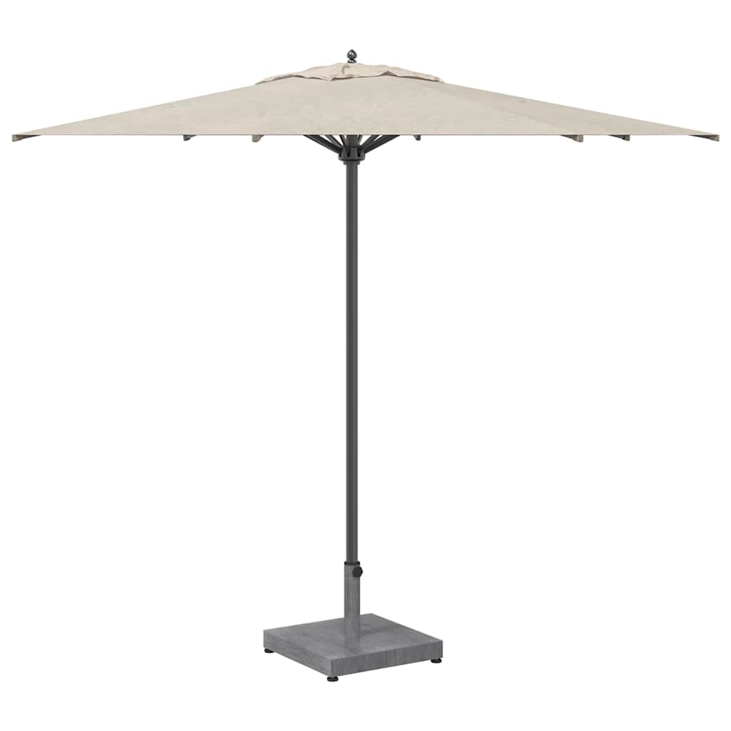 Sun Umbrella Base Dark Grey Wood Look 45 x 45 x 31.5 cm
