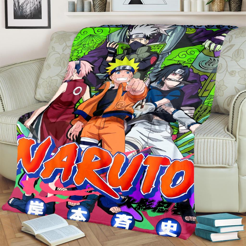 Anime-Print Blanket Warm Comfortable Flannel Blanket for Bedrooms, Sofas, Beds, Chairs, Picnics, Travel -LXR58