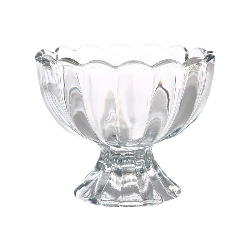 Минималистичный стеклянный десертный стаканчик и стаканчик для йогурта для салатов и мороженого