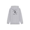 Li-Ning Свободная толстовка с капюшоном Wade Series с принтом букв, унисекс, серая AWDS113-3