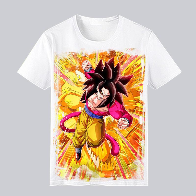 Super Saiya Seven Dragon Ball Print Tshirt Casual Cool Shortsleeved Tshirt Casual Comfortable Parentchild Outfit