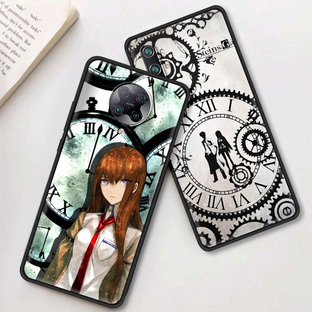Чехол Steins Gate Okabe Anime Manga для Xiaomi Mi Poco X3 NFC M3 Pro Note 10 Lite 11 10T Pro 5G 9T, мягкий чехол для телефона, черный чехол