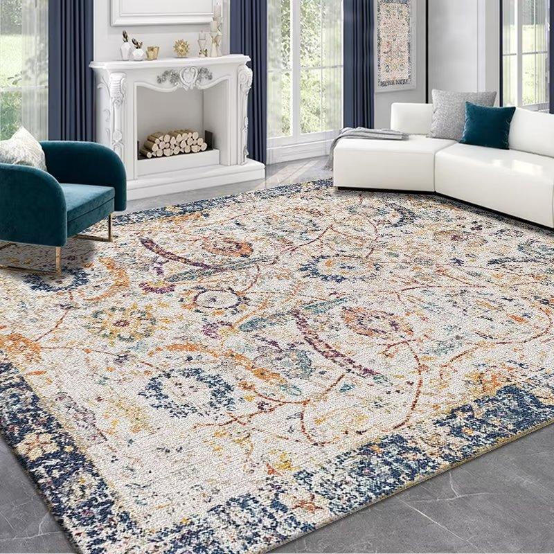 Зимний ковер для гостиной, персидский ковер в стиле ретро, ​​домашний журнальный столик, диван, полный ковер, большой коврик для ковра