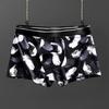 Летние тонкие боксеры, нижнее белье, эластичный пояс со средней посадкой, шорты с принтом губ, трусы, U-выпуклые дышащие трусики, повседневная одежда