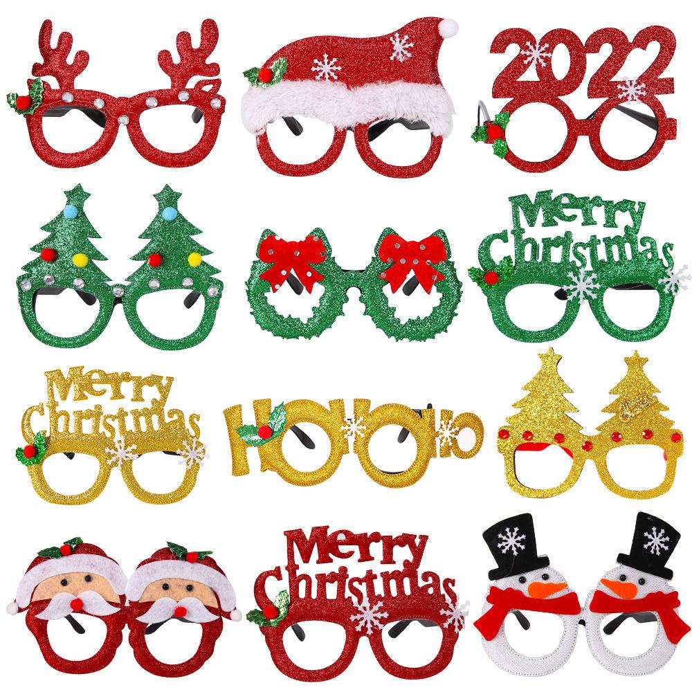 Christmas Party Eyeglass Frames: Santa, Snowman & Antler Designs for Kids