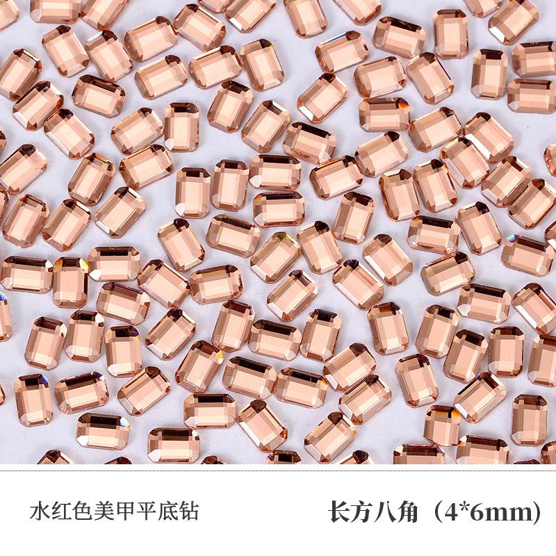 Water Red Nail Art Diamond Mixed Flat Bottom Special-Shaped Diamond Glass Crystal Diy Glass Nail Art Jewelry