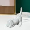 Dog Stretching Ring Holder Cute Dachshund Dog Tail Ring Organizer Resin Puppy Jewelry Holder for Desk Bedroom Decor Gift for Dog Lovers