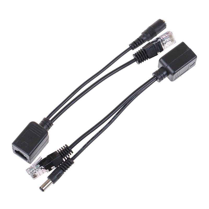1Set Poe Cable Passive Power Over Ethernet Adapter Cable Poe Splitter Injector