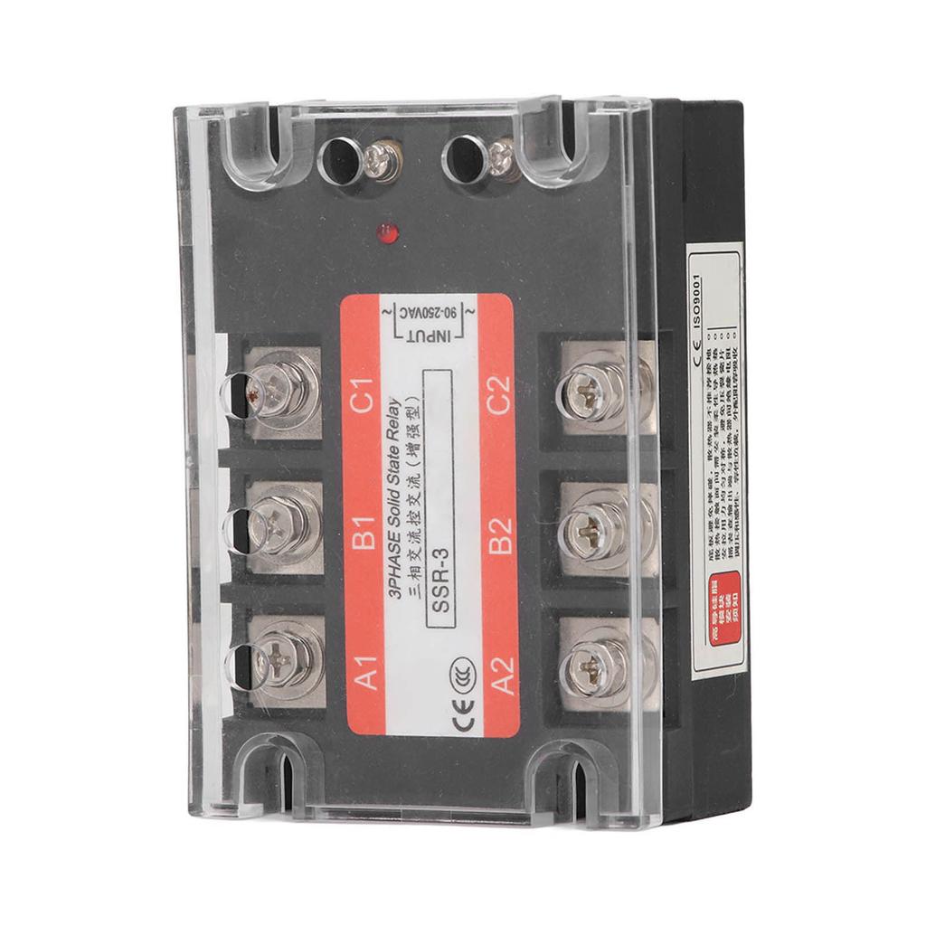 3-фазное твердотельное реле 120A A48120 полностью изолированное линейное компенсационное реле переменного тока в переменный ток SSR 480V