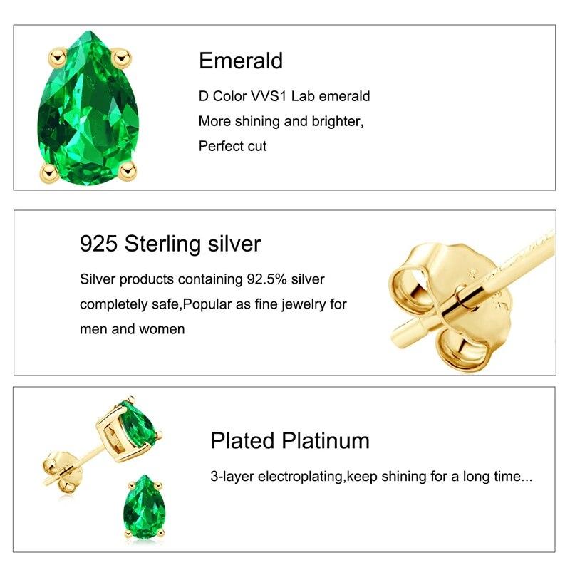 Серьги-гвоздики из драгоценного камня диаспор для женщин, стерлинговое серебро 925 пробы, танзанит, изумрудное покрытие, серьги из желтого золота 18 карат, изящные ювелирные изделия, подарок