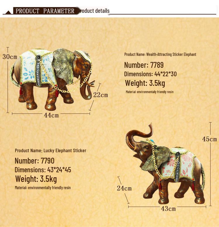 Керамическое украшение «Счастливый слон» в тайском стиле для дома или офиса