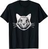 Aesthetic Cat Skull Design Great Premium Tee Unisex T-shirt