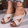 Fashion Women's Sandals Wedge Heels Sandals Low Platform Shoes For Women Summer Sandals Heeled Slippers Summer Footwear Sandalias Mujer