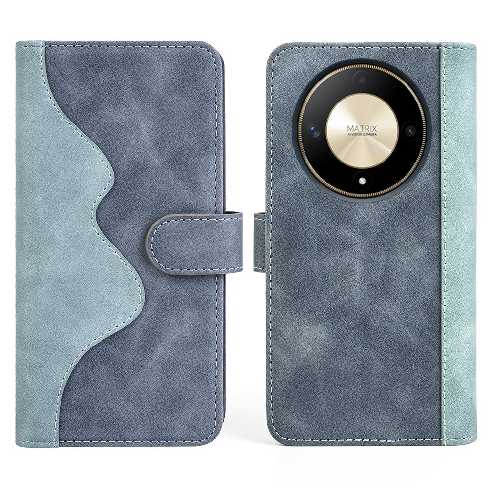 Для Honor X50 5G/X9b 5G/Magic6 Lite 5G Чехол Цветная вставка Фолио Кожаный Чехол для Мобильного Телефона