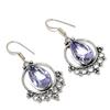 Аметист драгоценный камень ручной работы из стерлингового серебра 925 пробы подарочные ювелирные серьги 1,81 дюйма D3g90