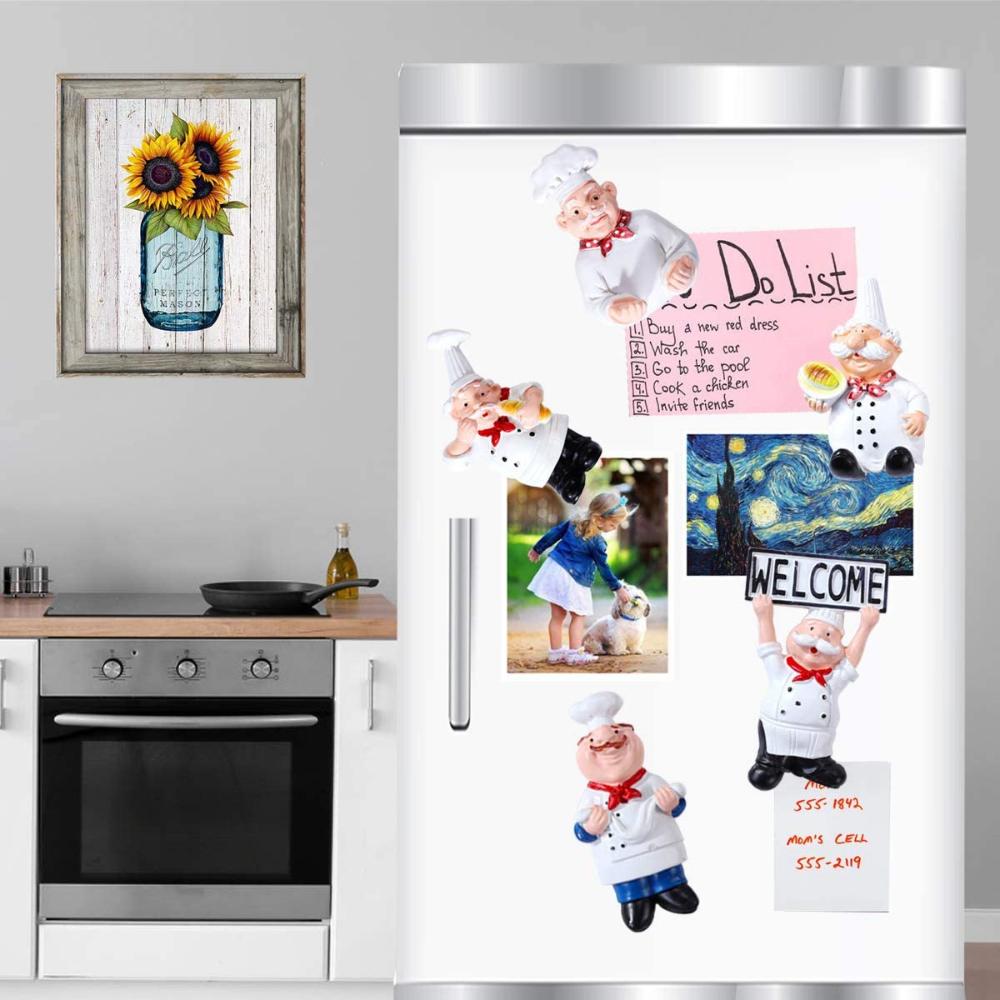 Холодильник Декоративные Магнитные 3D Кук Сообщение Наклейки Доска Наклейки Магниты На Холодильник Держатель Заметок