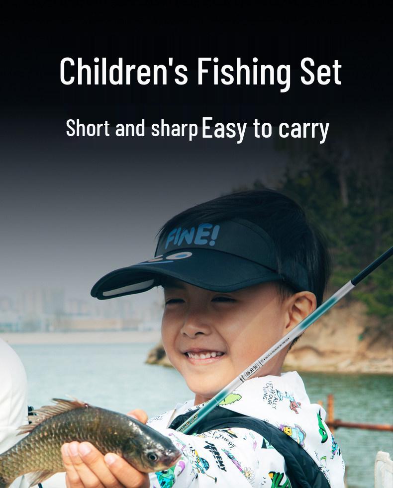 Kids' Mini Fishing Rod Set - Beginner's Hand Rod for Parent-Child Fishing