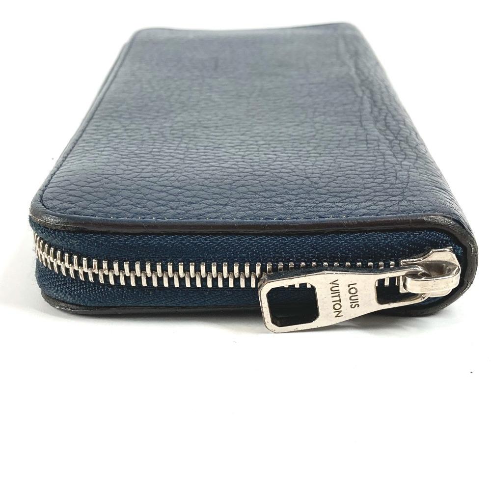 Louis Vuitton  M58823 Zippy Wallet Vertical Zip Around Long Wallet Leather Navy
