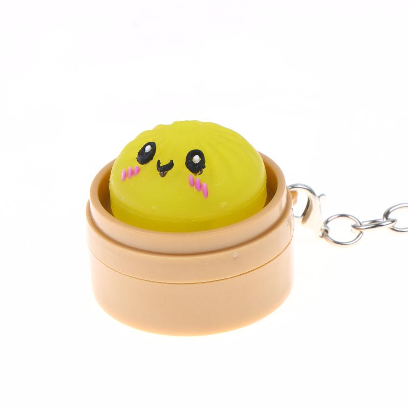 Милые Kawaii Мини Паровые Булочки Сжимающиеся Брелки С Мягким Дизайном Для Снятия Стресса Идеально Подходят Для Украшения Рюкзака Подарки На Вечеринку Детские Подарки