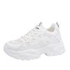 Chunky Sneakers Women Trends 2024 Autumn White Dad Shoes for Woman Fashion Lace Mesh Platform Sneakers Ladies Jogging Shoes