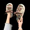 Fashion Canvas Graffiti Women's Slippers and Ladies Sandals New Collection H Sandal 2025 Trend Summer Slides Sale Original Stylish Shoes
