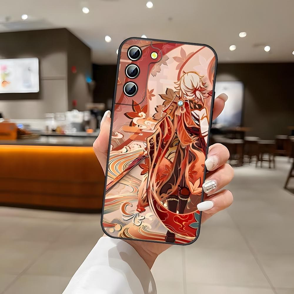 Игры Genshin Impact Чехол для телефона Задняя крышка для Samsung S24 Ultra S22 S23 S20 Fe S21 Plus Galaxy A54 A34 A24 A53 M54 Note 20